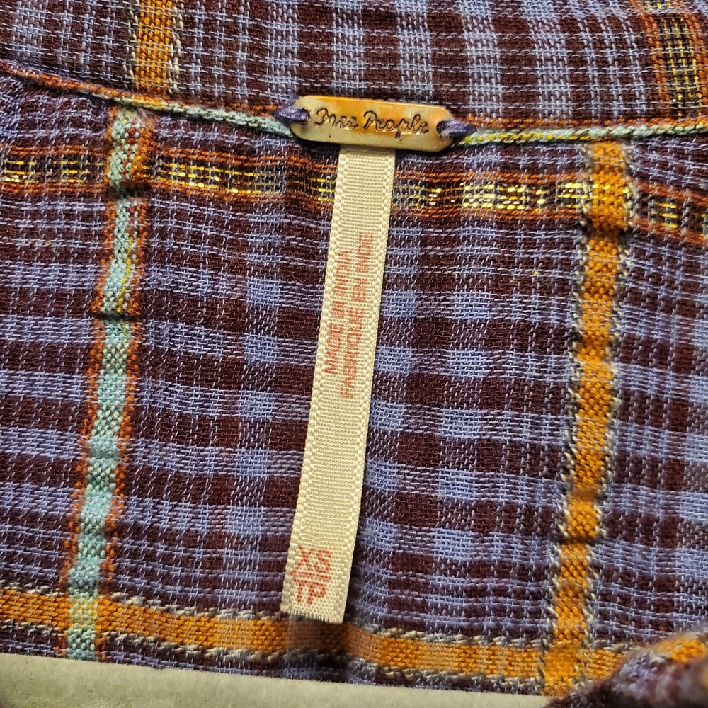 Free People Break My Stride Button Down Top View 3